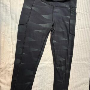 Victoria's Secret Black and Gray Camouflage Leggings